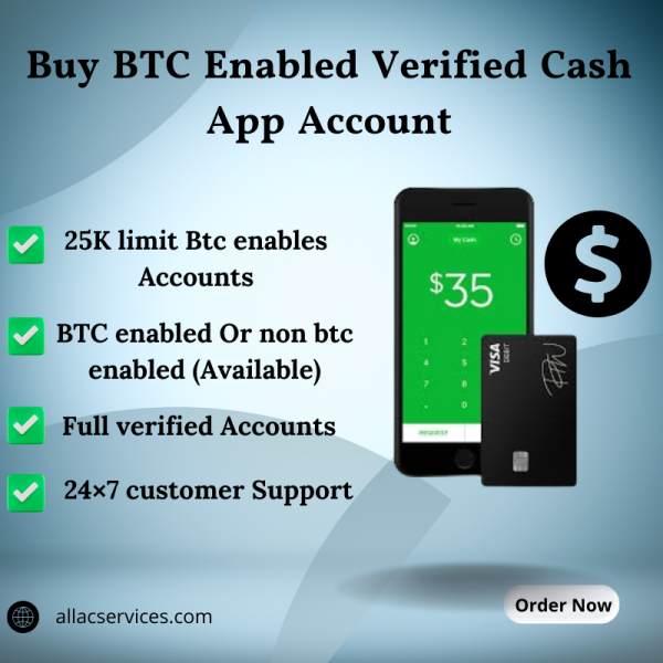 Buy BTC Enabled Verified Cash App Account